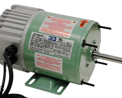 IND No. EC801 - 1/2HP 48 Frame "M" Mount Extended T-Bolt with Base Energy Saving EC Fan Motor