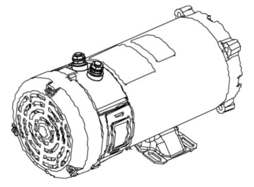 S56C with Base TEFC 12-24V DC PM Motor